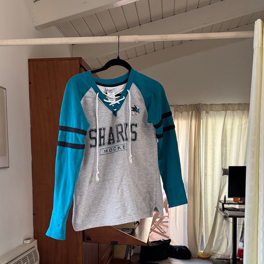 NHL Sharks Kids Jersey - Teal and Gray